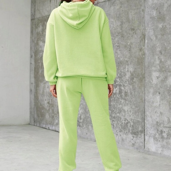 Drawstring Drop Shoulder Hoodie Set - Picture 3 of 7